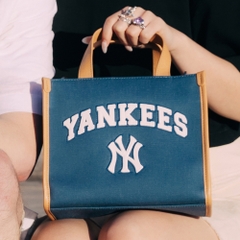 Túi MLB Varsity Basic Canvas Mini Tote Bag New York Yankees Indigo