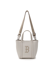 Túi MLB Korea Basic PU Window Tote Boston Red Sox Cream