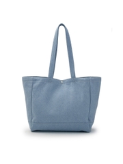 Túi MLB Vintage Lettering Denim Shopper Bag LA Dodgers Blue [Karina PICK]