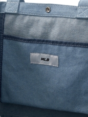 Túi MLB Vintage Lettering Denim Shopper Bag LA Dodgers Blue [Karina PICK]