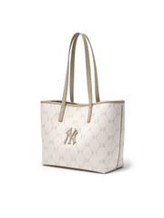 Túi MLB Dia Mono Jacquard Tote Bag New York Yankees Cream