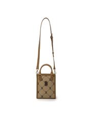 Túi MLB Diamond Monogram Mini Tote Boston Red Sox Beige