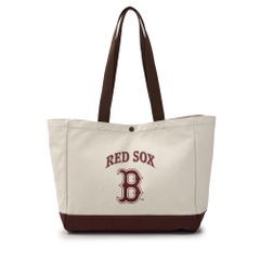 Túi MLB Vintage Lettering Shopper Bag Boston Red Sox Cream [Karina PICK]