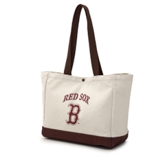 Túi MLB Vintage Lettering Shopper Bag Boston Red Sox Cream [Karina PICK]