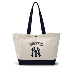 Túi MLB Vintage Lettering Shopper Bag New York Yankees Cream [Karina PICK]