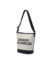 Túi MLB Korea Varsity Jacquard Bucket Bag LA Dodgers Cream