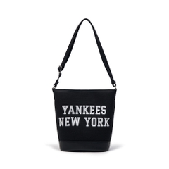 Túi MLB Korea Varsity Jacquard Bucket Bag New York Yankees Black