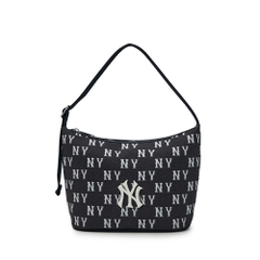 Túi MLB Classic Mono Jacquard Hobo Bag New York Yankees Black
