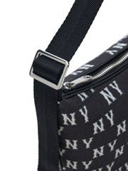 Túi MLB Classic Mono Jacquard Hobo Bag New York Yankees Black