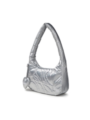 Túi MLB Basic Sporty Stitch Hobo Bag New York Yankees Silver