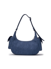 Túi MLB Korea Basic Mega Logo Denim Cargo Bag New York Yankees Indigo