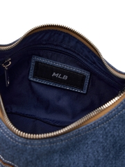 Túi MLB Korea Dia Mono Megalogo Denim Cargo Bag New York Yankees Indigo