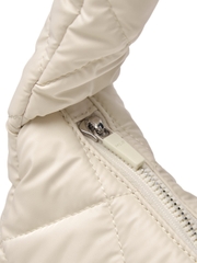 Túi MLB Korea Curve Padded Hobo Bag Boston Red Sox Cream