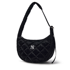 Túi MLB Korea Curve Padded Hobo Bag New York Yankees Black