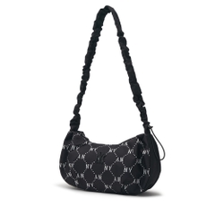 Túi MLB Korea Dia Mono Sportive Hobo Bag New York Yankees Black