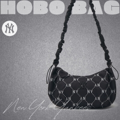 Túi MLB Korea Dia Mono Sportive Hobo Bag New York Yankees Black