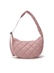 Túi MLB Korea Curve Padded Hobo Bag New York Yankees Pink