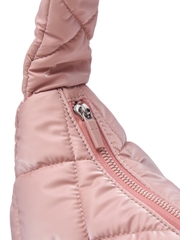 Túi MLB Korea Curve Padded Hobo Bag New York Yankees Pink