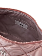Túi MLB Korea Curve Padded Hobo Bag New York Yankees Pink