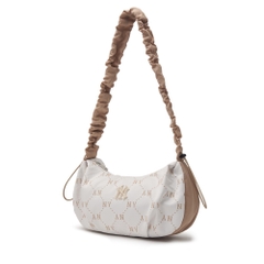 Túi MLB Korea Dia Mono Sportive Hobo Bag New York Yankees Cream