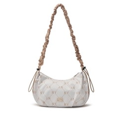 Túi MLB Korea Dia Mono Sportive Hobo Bag New York Yankees Cream