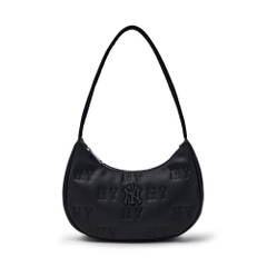 Túi MLB Korea Classic Mono New Embo Hobo Bag New York Yankees Black