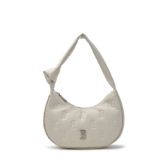 Túi MLB Korea Classic Mono Crack Embo Hobo Bag Boston Red Sox White