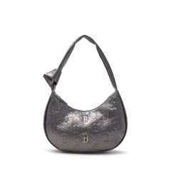 Túi MLB Korea Classic Mono Crack Embo Hobo Bag Boston Red Sox Grey