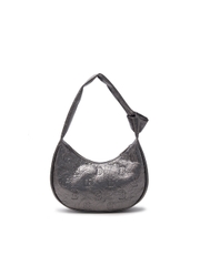 Túi MLB Korea Classic Mono Crack Embo Hobo Bag Boston Red Sox Grey