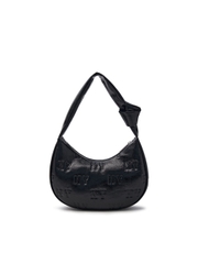 Túi MLB Korea Classic Mono Crack Embo Hobo Bag New York Yankees Black