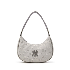 Túi MLB Korea Classic Mono Jacquard Hobo Bag New York Yankees Grey