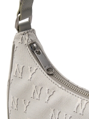 Túi MLB Korea Classic Mono Jacquard Hobo Bag New York Yankees Grey