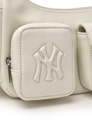 Túi MLB Korea Multi Pocket Cargo Bag New York Yankees Cream
