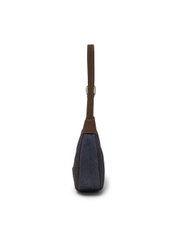 Túi MLB Denim Color Block Hobo Bag New York Yankees Indigo