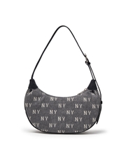 Túi MLB Classic Mono Vintage Denim Hobo Bag New York Yankees Grey