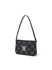 Túi MLB Dia Mono Jacquard Mini Hobo Bag New York Yankees Black