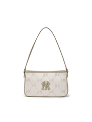 Túi MLB Dia Mono Jacquard Mini Hobo Bag New York Yankees Cream