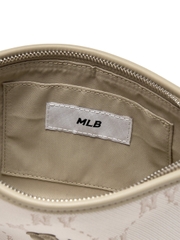 Túi MLB Dia Mono Jacquard Mini Hobo Bag New York Yankees Cream
