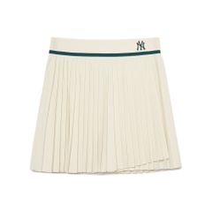 Váy MLB Korea Classic Sports Accordion Pleated New York Yankees D.Cream