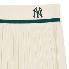 Váy MLB Korea Classic Sports Accordion Pleated New York Yankees D.Cream
