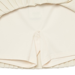 Váy MLB Korea Classic Sports Accordion Pleated New York Yankees D.Cream