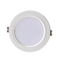 Đèn LED âm trần Downlight đổi màu 110/9W (viền bạc)