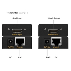 Bộ Thiết Bị Nối Dài HDMI Bằng Dây Lan 30-60m (Hdmi Extender 60m) - Bộ Kích Tín Hiệu HDMI Chống Nhiễu Cực Tốt