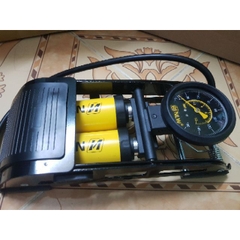 Bơm Đạp Chân Xe Máy 2 Ống J44b-01 Bee Cho Xe Đạp, Xe Hơi Cao Cấp
