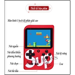 Máy Chơi Game Sup 400 Game In 1 Retro Kèm Tay Cầm Chơi Game 2 Người