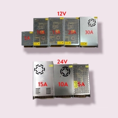 Nguồn Tổng Tổ Ong 12V/24V 10A-15A-20A-30A Chuyên Dùng Cho Đèn Led, Camera Giám Sát