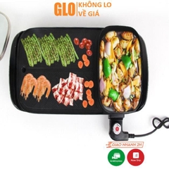 Bếp Nướng Không Khói Kèm Nồi Lẩu 2 Trong 1 Loại Lớn