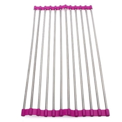 Kệ Để Chén Xếp Gọn Inox Gắn Bồn Rửa Chén