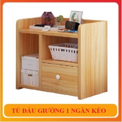 Tủ Gỗ 1 Ngăn Đầu Giường 45x25x40cm GloShop