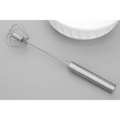 Dụng Cụ Đánh Trứng Bán Tự Động Mini Cầm Tay Inox 304, Cây Đánh Trứng Trộn Thủ Công Gia Đình Thép Không Gỉ